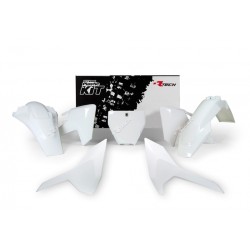 Kit de plástica RACETECH (5 piezas) - Blanco