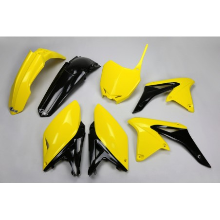 Kit de Plástica UFO OEM Color (2014) Yellow / Negro Suzuki RM-Z250