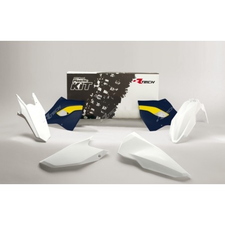 Kit plastica RACETECH OEM Color (2016) blanco/azul/amarillo Husqvarna