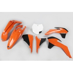 Kit de Plástica UFO OEM Color (13-14) Naranja / Negro / Blanco KTM
