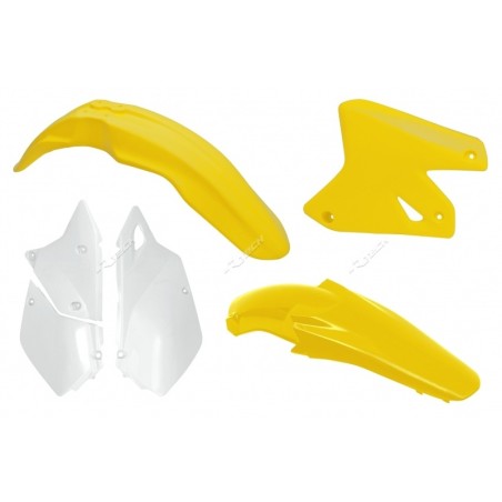 Kit plastica RACETECH OEM Color Amarillo/Blanco Suzuki DR-Z400