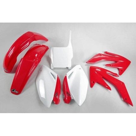 UFO Plastic Kit OEM Color Red/White Honda CRF250R