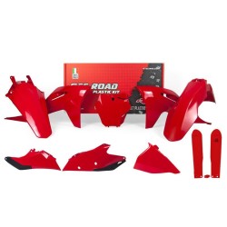 Kit de plástica RACETECH (7 piezas) - Rojo