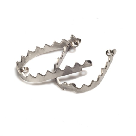 Dientes de repuesto paa estriberas RFX Pro, 2 dientes de tiburón (2 unidades), acero Inoxidable