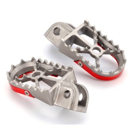 Estriberas Off Road gris/rojo Beta