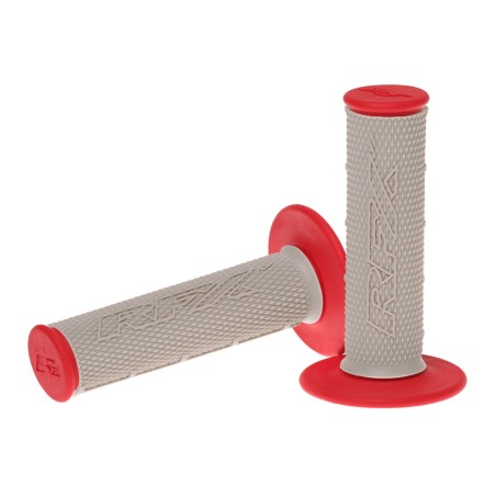 Puños compuestos dobles RFX Pro Series con centro gris (gris/rojo), pareja