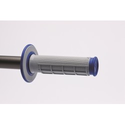 Puños Renthal Dual MX medio cuadradillo blando azul G157