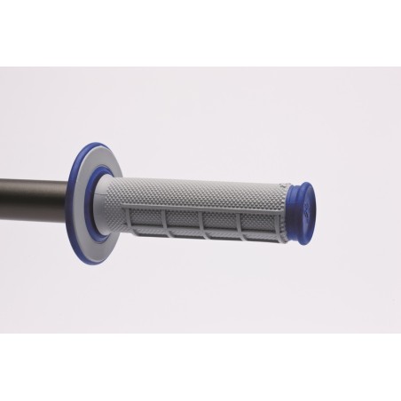 Puños Renthal Dual MX medio cuadradillo blando azul G157