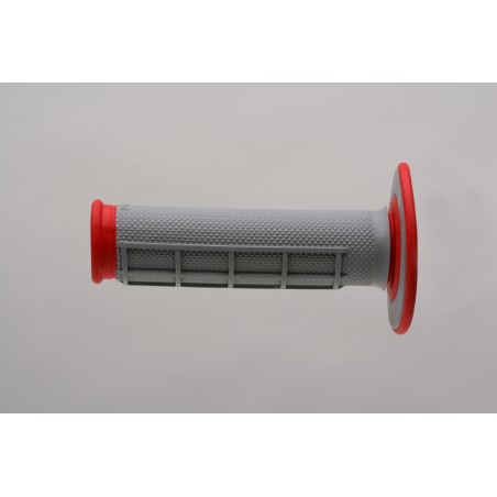 Puños Renthal Dual MX medio cuadradillo blando rojo G156