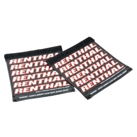 Protectores RENTHAL Clean Grips - negro/rojo