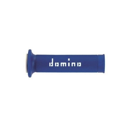 Puños racing DOMINO 126mm azul/blanco A01041C4648