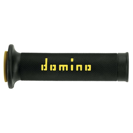 Puños racing 126mm negro/amarillo A01041C4740