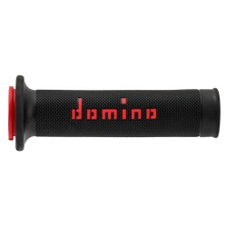 Puños racing DOMINO 126mm negro/rojo A01041C4240