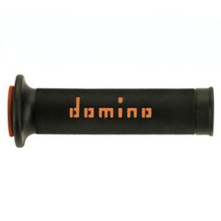 Puños racing 126mm negro/naranja A01041C4540