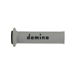 Puños racing DOMINO 126mm blanco/negro A01041C4046