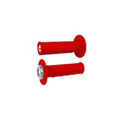Puños ODI ATV v2.1 Lock-On medio gofrados - Rojo / Negro