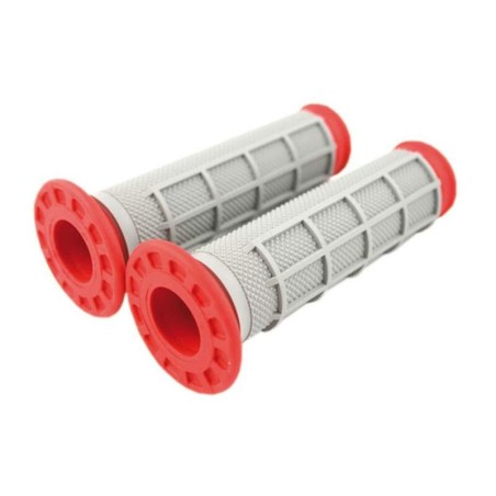 Puños Renthal Dual ATV full diamond rojo G169