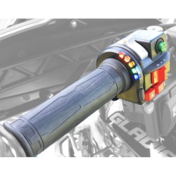 Puños calefactables quad KOSO Ø22mm + pulgar calefactable para el gatillo 2