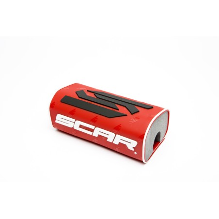 Protector/morcilla de manillar SCAR 3D (para manillar sin barra) - Rojo