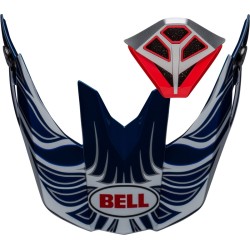 Kit Visera + Mentonera BELL Moto10 Spherical TOMAC - Azul