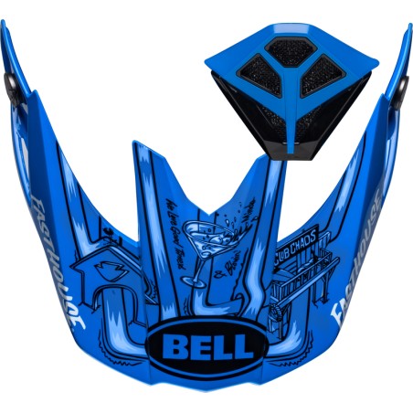 Kit Visera + Mentonera BELL Moto10 Spherical FH DID - Azul