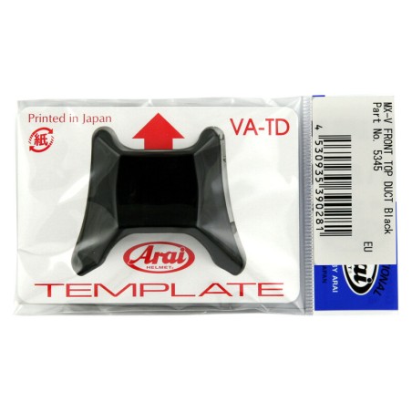 Ventilación frontal ARAI (Casco MX-V), Negro