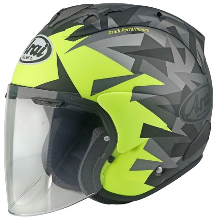 Casco ARAI SZ-R EVO - Frost Mimesis amarillo