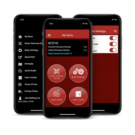 Intercomunicador SENA ACS10 para cascos Arai Quantic / RX-7V / RX-7V EVO / TOUR-X5