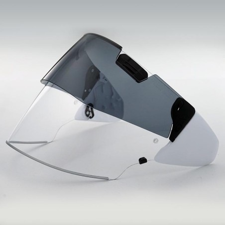 Kit ARAI Pro Shade VAS-Z (Pantalla Transparente+Visor solar), Blanco Brillante
