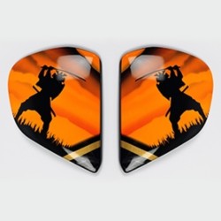 Cubiertas laterales ARAI PEDROSA SPIRIT Oro (Compatible sistema VAS-V)