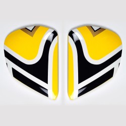 Cubiertas laterales ARAI EDWARDS LEGEND Amarillo (Compatible sistema VAS-V)
