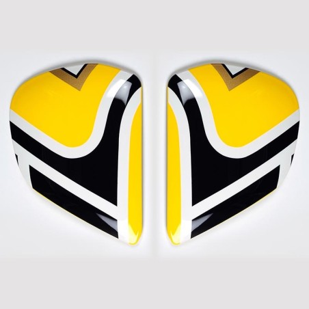 Cubiertas laterales ARAI EDWARDS LEGEND Amarillo (Compatible sistema VAS-V)