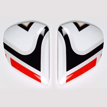 Cubiertas laterales ARAI EDWARDS LEGEND Blanco (Compatible sistema VAS-V)