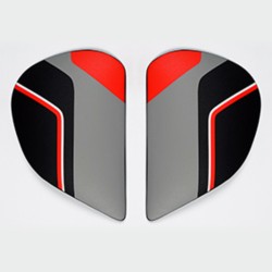 Cubiertas laterales ARAI (Sistema SuperAdSis J), SENSE Rojo (Modelos: AXCES-3)