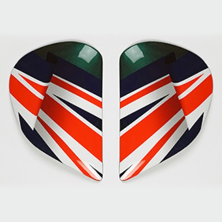 Cubiertas laterales ARAI (Sistema SuperAdSis J), UNION JACK Multicolor (Modelos: CHASER-V/PRO)