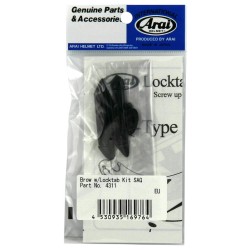 Kit de ventilación pantalla ARAI (Sistema SAL/SAI), Negro 2