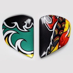 Cubiertas laterales ARAI NAKASUGA Réplica (Compatible sistema VAS-V)