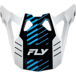 Visera FLY RACING para casco Formula CP Slice - Blanco / Rojo / Cian