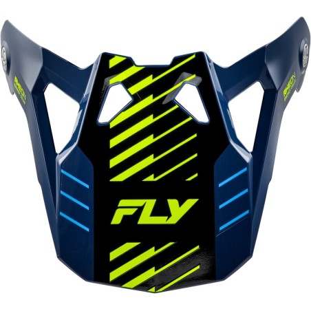 Visera FLY RACING para casco Formula CP Slice - Navy / Hi-Vis / Blanco