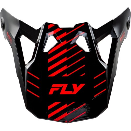 Visera FLY RACING para casco Formula CP Slice - Gris / Rojo / Negro