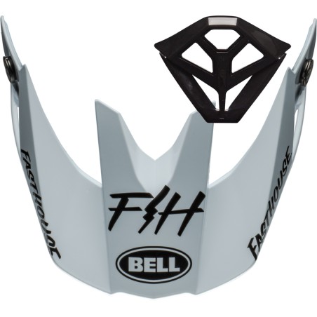 Kit Visera + Mentonera BELL Moto-10 Spherical - Fasthouse Mod Squad Gloss White/Black