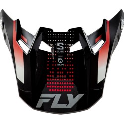 Visera FLY RACING para casco Formula S Carbon Protocol - Carbono negro / Rojo