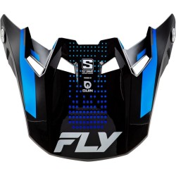 Visera FLY RACING para casco Formula S Carbon Protocol - Carbono negro / Azul
