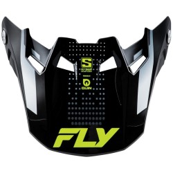 Visera FLY RACING para casco Formula S Carbon Protocol - Carbono negro / Gris / Hi-Vis
