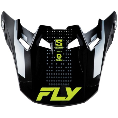 Visera FLY RACING para casco Formula S Carbon Protocol - Carbono negro / Gris / Hi-Vis