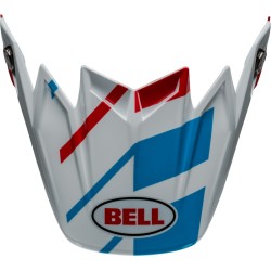 Visera BELL Moto-9S Flex - Banshee Gloss White/Red
