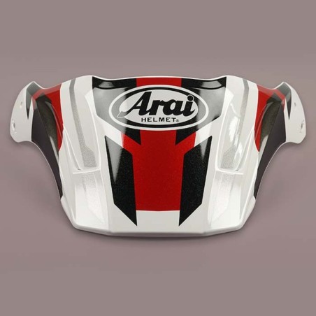 Visera ARAI (TOUR-X4), DEPART METALLIC Rojo
