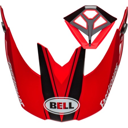 Kit Visera + Mentonera BELL Moto-10 Spherical - Fasthouse DITD 24 Gloss Red/Gold