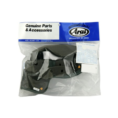 Interior casco ARAI (I/II - XS/S), 10 mm. Gris (Modelos: REBEL/CHASER-V)