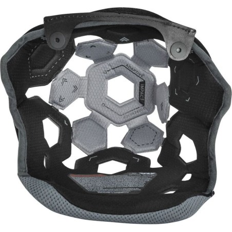 Interior superior FLY RACING Formula - Negro / Cool Grey